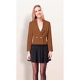 thumbnail image 1 of Saco corto cruzado doble botón Camel, 1 of 3