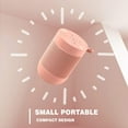 thumbnail image 4 of Portable Bluetooth Speaker, COMISO Small Wireless Shower Speaker 360 HD Loud Sound Stereo Pairing Waterproof Mini Pocket Size Built in Mic Support TF Card for Travel Outdoors Home Office Pink, 4 of 7