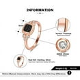 thumbnail image 6 of Engagement Ring for Women Rose Gold Plated Sterling Silver Black Cz Ginger Lyne Collection, 6 of 7