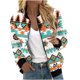 thumbnail image 1 of Chaquetas y abrigos casuales sin capucha de manga larga para mujer Sudadera holgada de manga larga con cremallera Chaqueta informal de béisbol de punto grueso Chaqueta de poliéster para mujer, 1 of 5