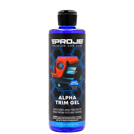 Proje Alpha Trim Gel, Trim Coat For Cars, Trim Restorer, Restores and Conditions Faded Plastics, 16 Fl Oz
