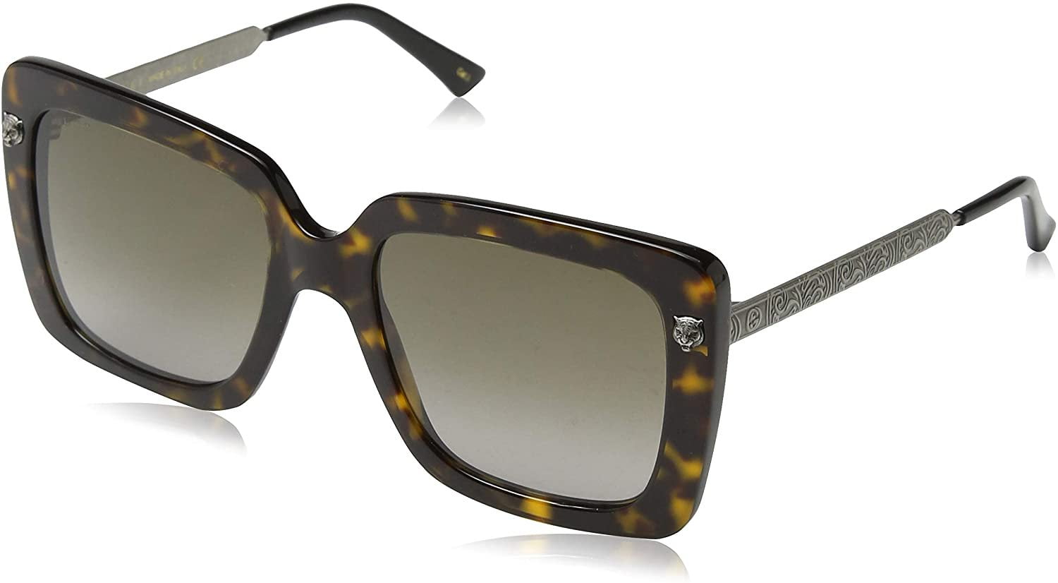 Gucci Women Sunglasses Havana Brown Square GG1070S 002 NEW AUTHENTIC Gucci GG1072S 002 Sunglasses Women main image 3