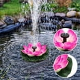 thumbnail image 4 of Solar Powered Water Fountain Outdoor, Solar Pond Fountain, 6 in Lotus Design, 6 Heads, Solar Panel, Outdoor Garden Decor, 1 Set, Backyard Pond, Bird Bath, Yard Decorations Outdoor, 4 of 5