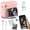 Pink, variant on Mini Sticker Printer,Thermal Printer,Sticker Printer for Photos/Labels/Notes,Inkless Pocket Photo Printer for Learning Assistance,Compatible with iOS&Android(Blue)