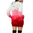 thumbnail image 3 of hotojiny Women Hooded Sweatshirt Dress Fall Long Sleeve Casual Hoodie Dress Fashion Printed Pullover Dress with Pockets, 3 of 5