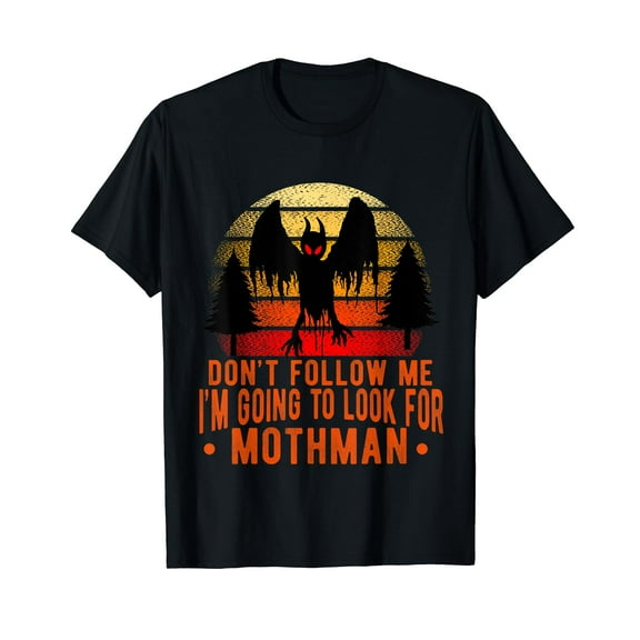 Mothman Cryptid Creature Men Women Point Pleasant Red Eyes T-Shirt