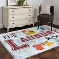 thumbnail image 5 of 3x5 Area Rugs, Laundry Room Non-Skid Rubber Backing Large Rectangle Rugs - Living Room Bedroom Home Office, Blue Cartoon Washing Machine Clothes Indoor Floor Mat Carpets Washable Rug, 5 of 9