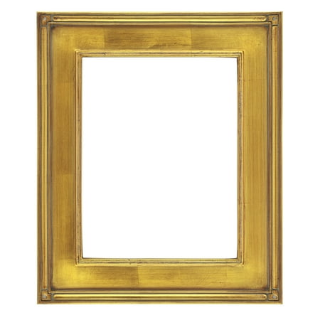 Creative Mark Museum Collection De Stijl Gold Frames - 3/4  Rabbet Depth Hand-Finished Closed Corner Frames for Paintings  Artwork  & More! - 11x14