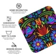thumbnail image 4 of Bingfone Vintage Colorful Floral Leather Drinks Coasters With Set Of 6,Suitable For Home Kitchen,Coffee Cup Coasters Home Gift, 4 of 9