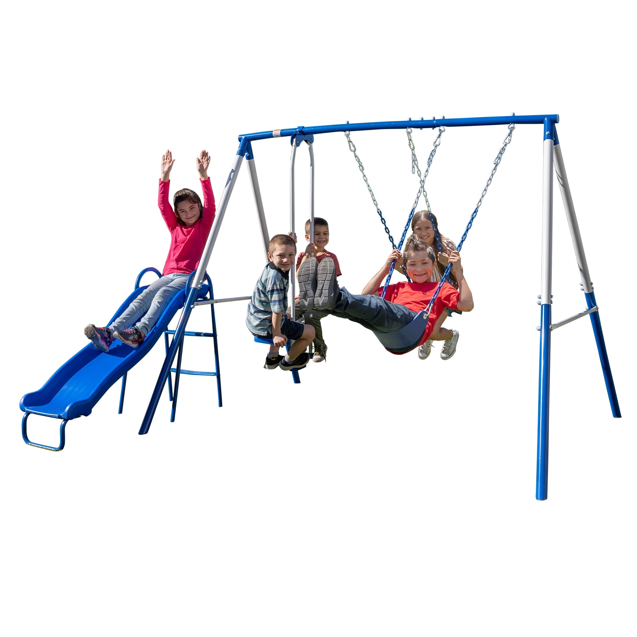 Sportspower Double Swing Set  Glider for Kids Garden Children's Outdoor Toy Home 