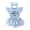 Sky Blue, variant on NIEWTR Baby Girl Ruffle Sleeve Floral Lace Romper Tutu Dress Toddler Backless Summer Bodysuit Headband Photography Outfits(Sky Blue,12-18 Months)