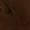 thumbnail image 2 of Egyptian Cotton 650 Thread Count Solid Sheet Set  Full-Chocolate, 2 of 5