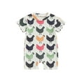thumbnail image 1 of WIFORNT Combinaison Bébé, Manches Courtes Col Rond Imprimé Poulet Été Vêtements pour Filles Garçons, 1 of 8