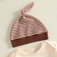 thumbnail image 6 of Cjfdfy Newborn Baby Boy Girl Thanksgiving Outfit My First Thanksgiving Letter Embroidery Long Sleeve Romper Pants Hat Cute Turkey Romper Funny Thanksgiving Turkey Fall Winter Clothes, 6 of 9