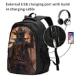 thumbnail image 2 of Cauagu Steampunk Cowboy Cat Print Travel Laptop with USB Charging Port,Extra Large Backpack College Backpack Business Work Bag Casual Daypack Perfert for Men Women, 2 of 7