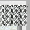 thumbnail image 3 of Ambesonne Black and White Valance Pack of 2, Abstract Black Dots, 54"X12", Black White, 3 of 5