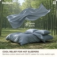 thumbnail image 2 of Juego de funda de edredón Bedsure Cooling Queen Size Dusty Blue, 2 of 9