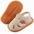 thumbnail image 2 of Baby Boy Girl Summer Infant Squeaky Sandals Premium Rubber Sole Closed-Toe Non-Slip Shoes Toddler First Walkers, 2 of 6