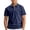 Navy, variant on XASZHN Kids Boys Girls Short Sleeve Summer Casual Solid Zipper Gentleman Tops Teen Holiday Shirts T Shirt Tops Blue 13-14 Years