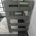 thumbnail image 4 of Max & Lily Solid Wood Loft Bed with Desk, Modern Farmhouse High Twin Loft Bed For Kids, 4 of 8
