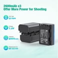 thumbnail image 2 of Batería y cargador FirstPower NP-FZ100 para Sony A7 III, A7 IV, 2 of 8