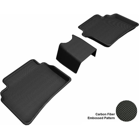 Kagu Second Row Floor Mats for 2018 Buick Regal - Black