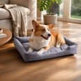 thumbnail image 5 of Leodye 1PCS Water Repellent Fabric Pet Bed with Anti-Slip Dots, All Season Sleeping Mat fors and Small s -19.69x15.75x3.94in, 5 of 7