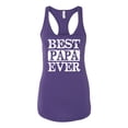 thumbnail image 2 of Wild Bobby, Best Papa Ever, Father's Day, Women Racerback Tank Top, Purple Rush, Large, 2 of 4