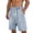 Gray, variant on Alkepwun Jean Shorts Men's Elastic Waist Drawstring Washed Denim Shorts with Pockets Summer Casual Breathable Loose Straight-Leg Plus Sizes Short