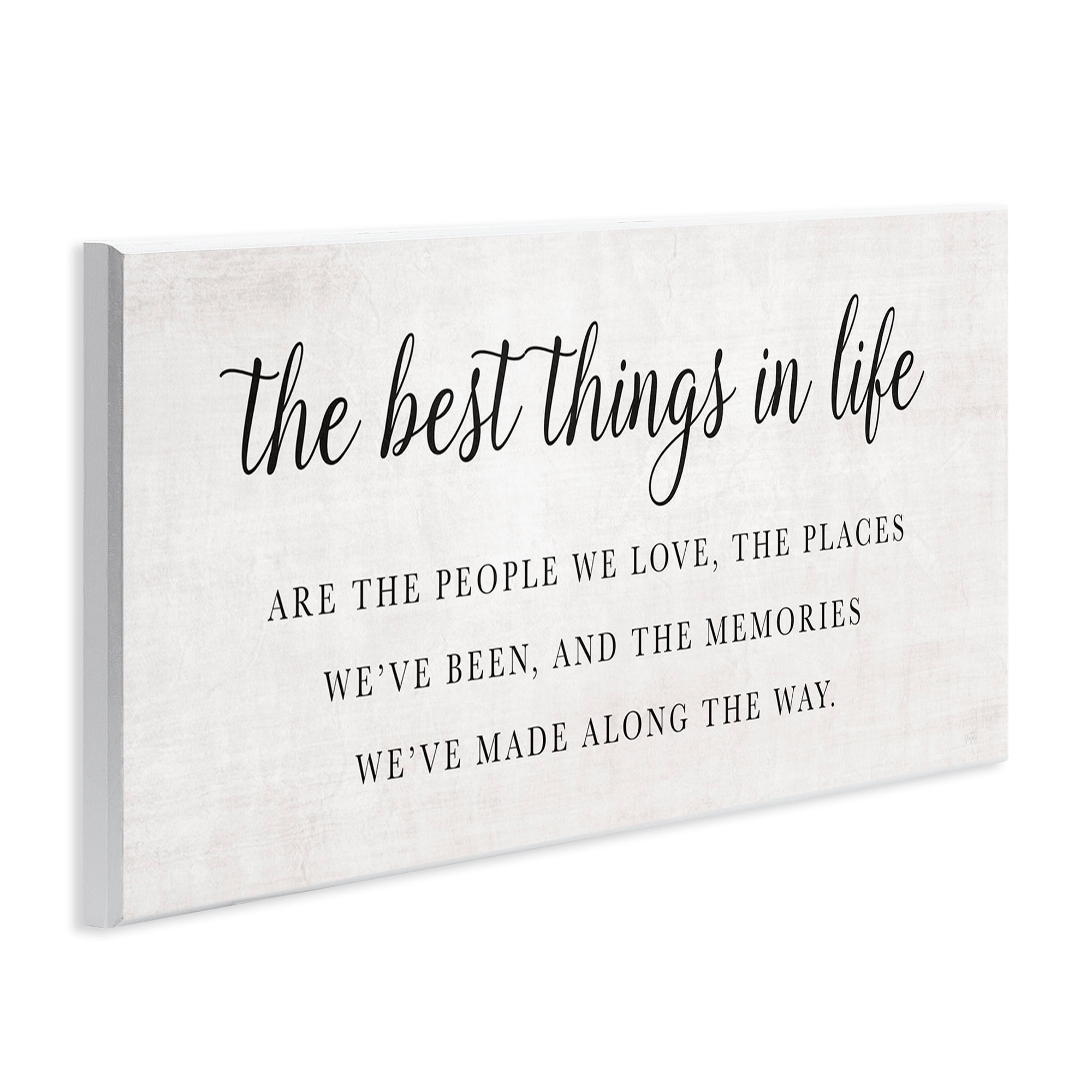 Stupell Industries Best Things In Life Uplifting Wall Plaque Art, design by Natalie Carpentieri