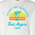 thumbnail image 4 of Inktastic Summer Enjoy the Sunshine Fort Meyers Florida in Blue Long Sleeve T-Shirt, 4 of 5