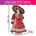 thumbnail image 3 of 16 Inch Ceramic Doll With Fashion Display Stand Green As Described, 3 of 9