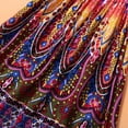 thumbnail image 6 of Girls Casual Summer Floral Beach Wear Boho Dress Spaghetti Strap Sundress Bohemian Dresses Sleeveless Beach Dresses with Necklaces, 6 of 7