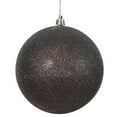 thumbnail image 1 of Vickerman 8" Chocolate Glitter Ball Christmas Ornament, 1 of 1
