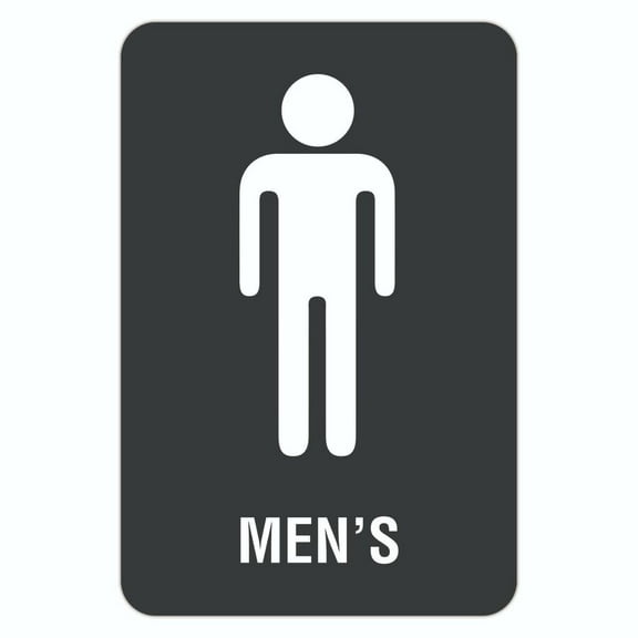 Men's Restroom Metal Aluminum Sign Size: 8 x 12 Inch