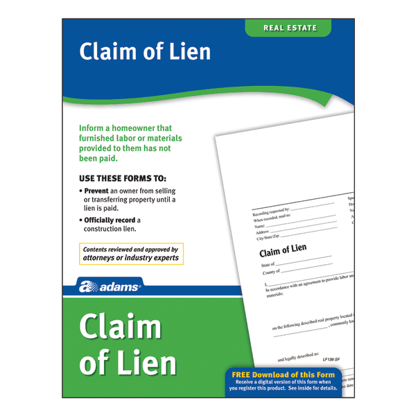 Adams® Claim of Lien