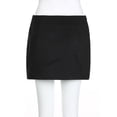 thumbnail image 4 of Women's Stretchy Flared Mini Skirt Basic Strap Splicing Skirt With Versatile Short Skirt Flared Casual Mini Skater Skirt, 4 of 9