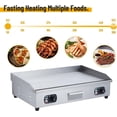 thumbnail image 7 of 29" Commercial Electric Griddle, 3000W Stainless Steel Flat Top Grill with Accurate Temperature Control (122°F-572°F) for Kitchen and Restaurant Use, 110V 60Hz (No Plug), 7 of 7