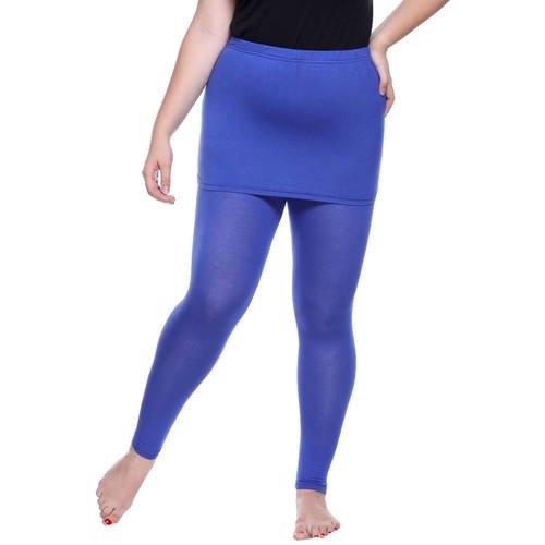(royal, 2TG) - White Mark Leggings pour Femmes avec Jupe