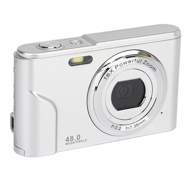 Cámara Digital Cámara de Vlogging HD 1080P 48MP Pantalla IPS de 24 Pulgadas 700 MAh Mini Cámara de Bolsillo Compacta Zoom 16X Enfoque Automático Cámara Pequeña ANGGREK Otros