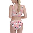 thumbnail image 3 of Picia Bulldog Women's High Waisted Bikini Scoop Neck Swimsuit Two Pieces Bathing Suit-XX-Large, 3 of 8