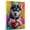 Alaskan Klee Kai, variant on German Shorthaired Pointer Dog Stretched Canvas Size 8x12 – Cute German Shorthaired Pointer Canvas Wall Art of Puppy Playing American Football, Perfect for Dog and Sports Fans