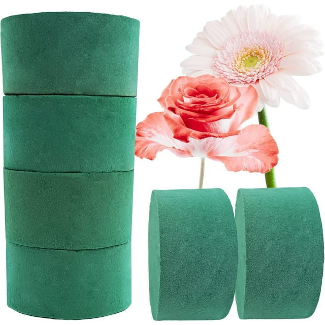 6Pcs Dry Floral FoamRound Floral Foam Block for Artificial FlowersDry