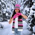 thumbnail image 2 of Swak Girls Hat,Scarf & Glove Set-Kids Cold Weather Winter Accessories-Childrens 3 Pc Beanie Set-Big Girls Hat Scarves & Glove, 2 of 5