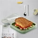 thumbnail image 1 of Kearding Fiambrera, contenedor para sándwich, caja portátil reutilizable de silicona para sándwich, contenedor compacto de almacenamiento de Mostrada, 1 of 5