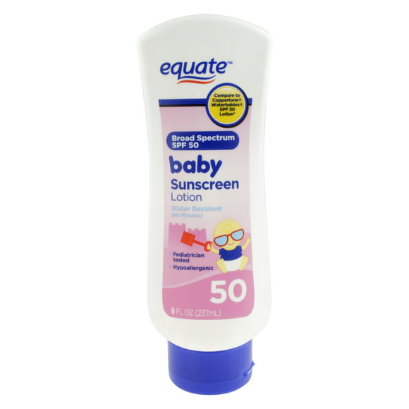 Equate Baby Sunscreen Lotion, SPF 50, 8 fl oz