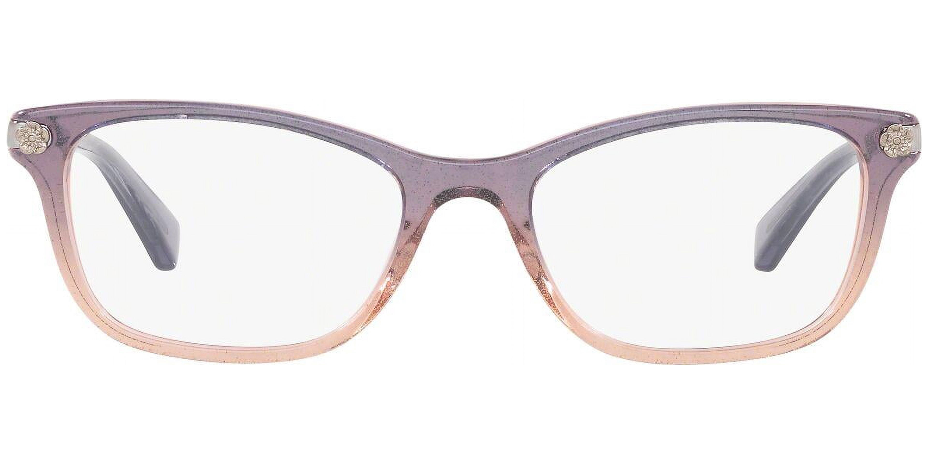 Coach HC 6089 5474 Denim Taupe Glitter Gradient Eyeglasses 51-16-135 HC6089 Eyeglasses Coach HC 6089 5474 Blue Beige Glitter Gradient  main image 4