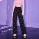 thumbnail image 1 of Pantalones Sanrio Hello Kitty de dibujos animados de Anime Pachacco, pantalones informales holgados de moda de cintura alta, pantalones de pierna recta Y2K picante para chica 2023, 1 of 4