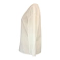 thumbnail image 7 of Endives Women's Linen Blouse 3/4 Sleeve Tops V Neck Loose Fit Summer Top Beach Vacation Outfit White, 7 of 7