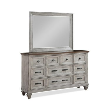 New Classic Furniture Mariana 9-Drawer Solid Wood Dresser in Vintage Cream